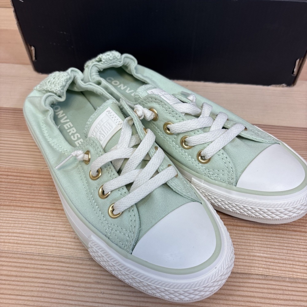 Converse Shoreline Slip On Shoes Womens Sz 7 Surplus Mint Sneakers A14969F - Picture 2 of 8
